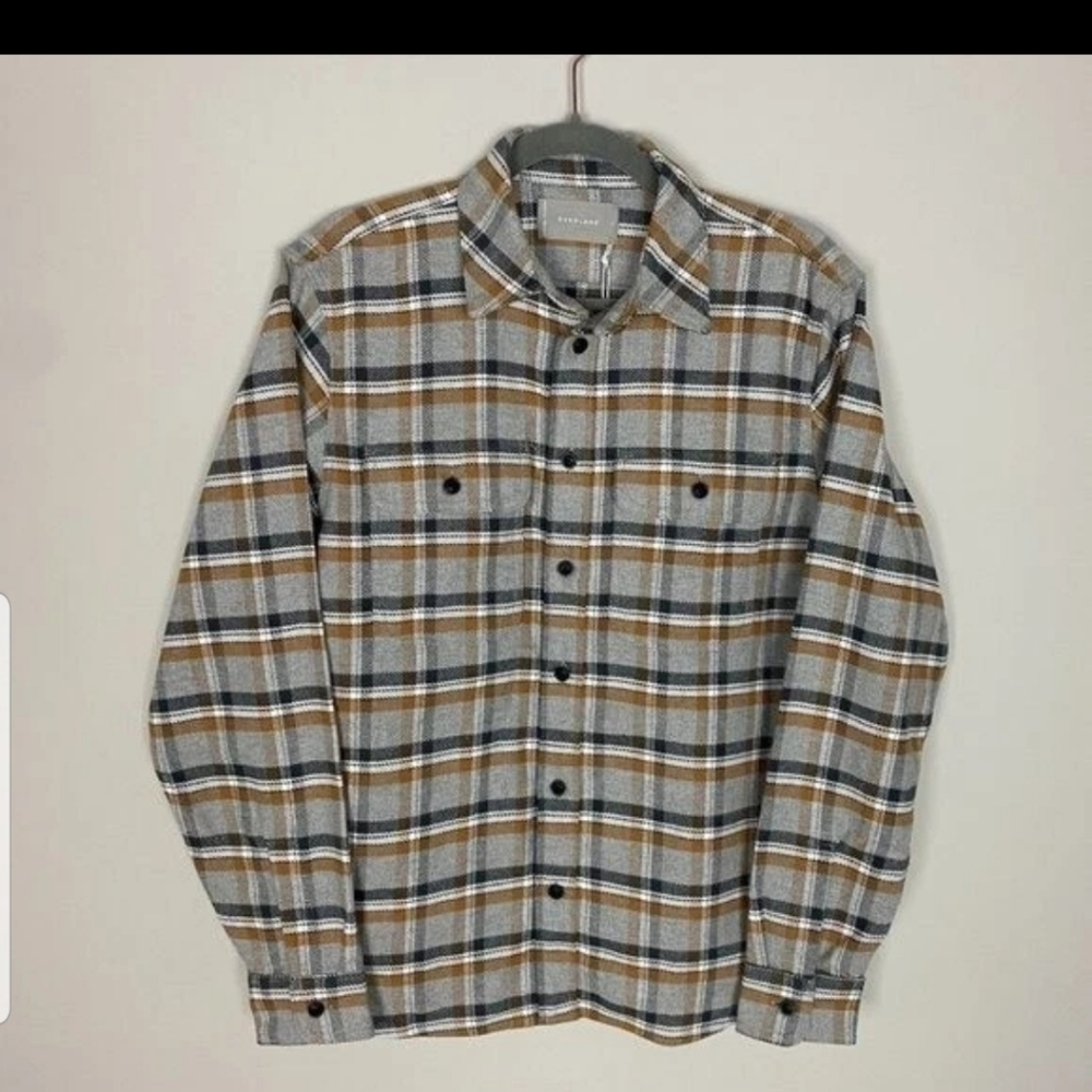 Everlane Heavyweight Overshirt Button Up Long Sleeve Shirt Shacket Mens Size M